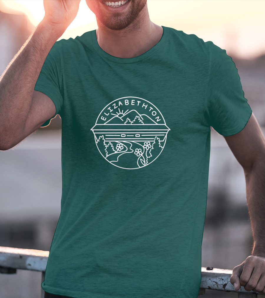 Elizabethton Scenic Mountain Landscape Raleigh Influence T-Shirt