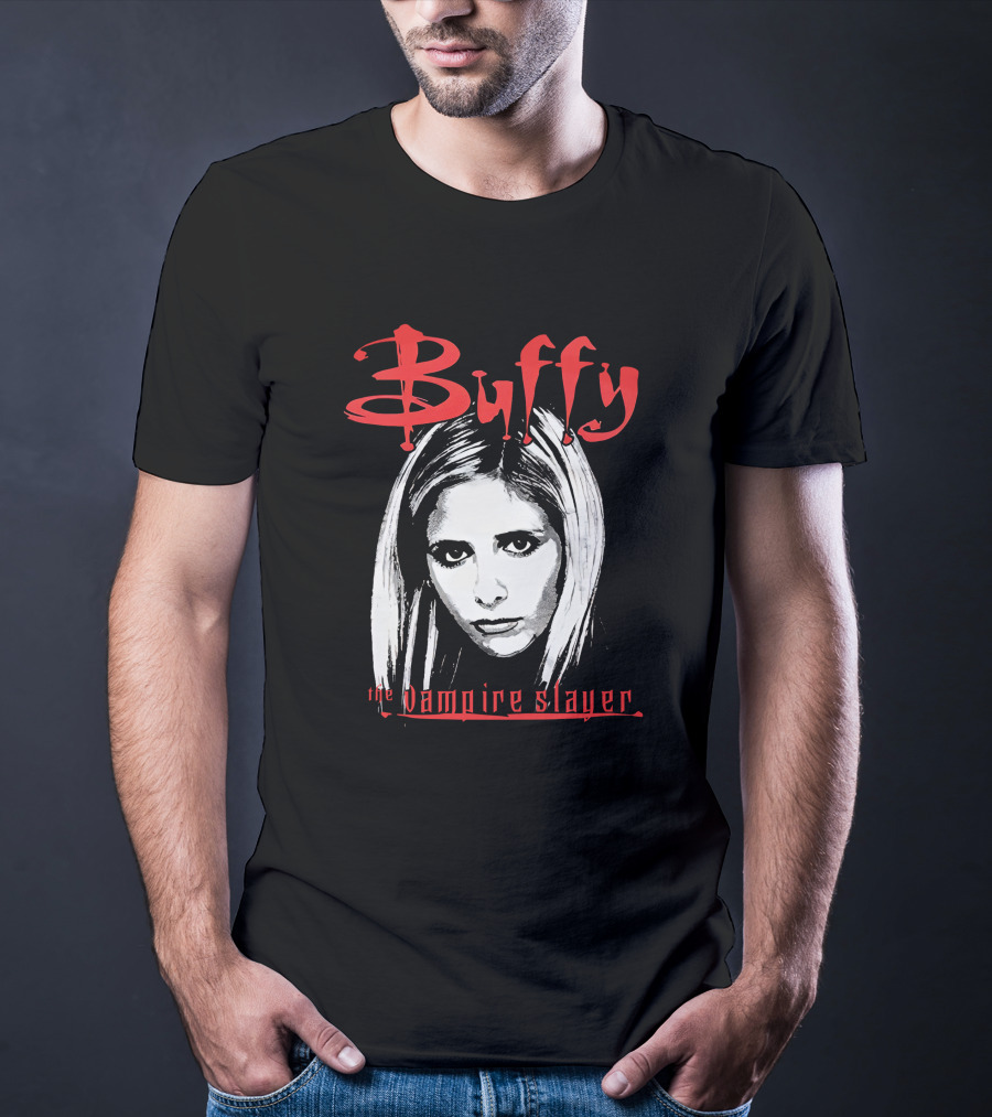 Buffy The Vampire Slayer Buffy Vampire Slayer Face Iconic Show T-Shirt