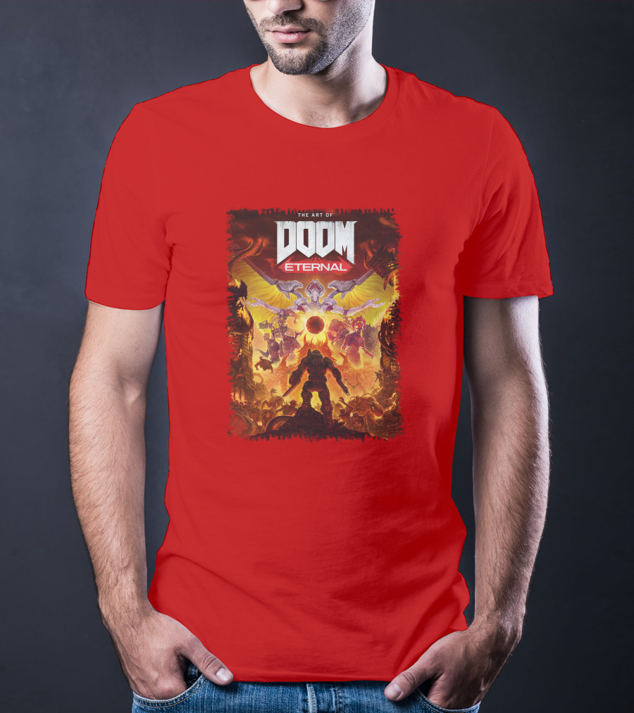 DOOM Eternal The Art Of Fiery Battle Imagery Iconic Elements T-Shirt