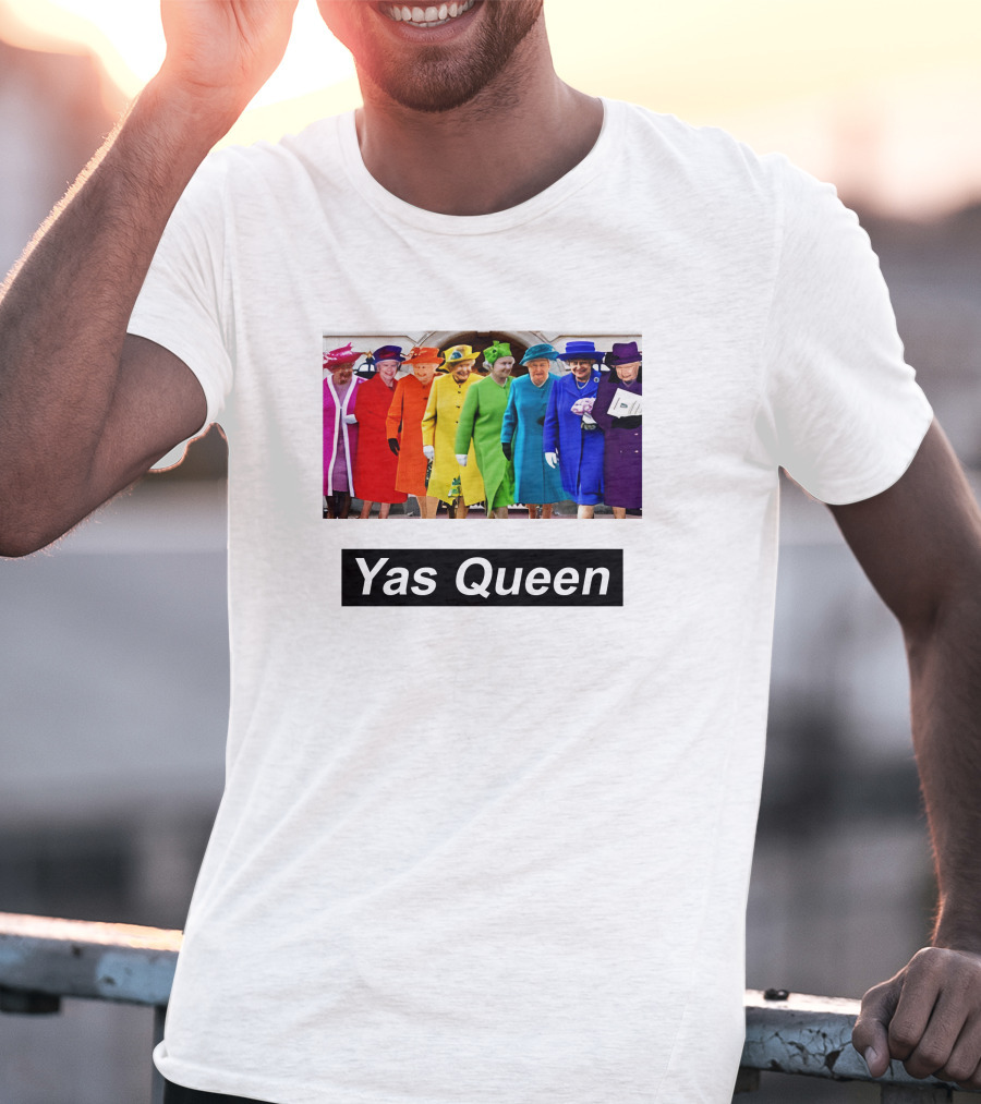 Yas Queen Rainbow Fashion T-Shirt