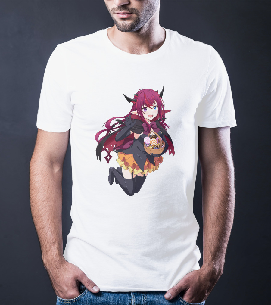 Irys Anime Halloween Devil With Candy Basket T-Shirt