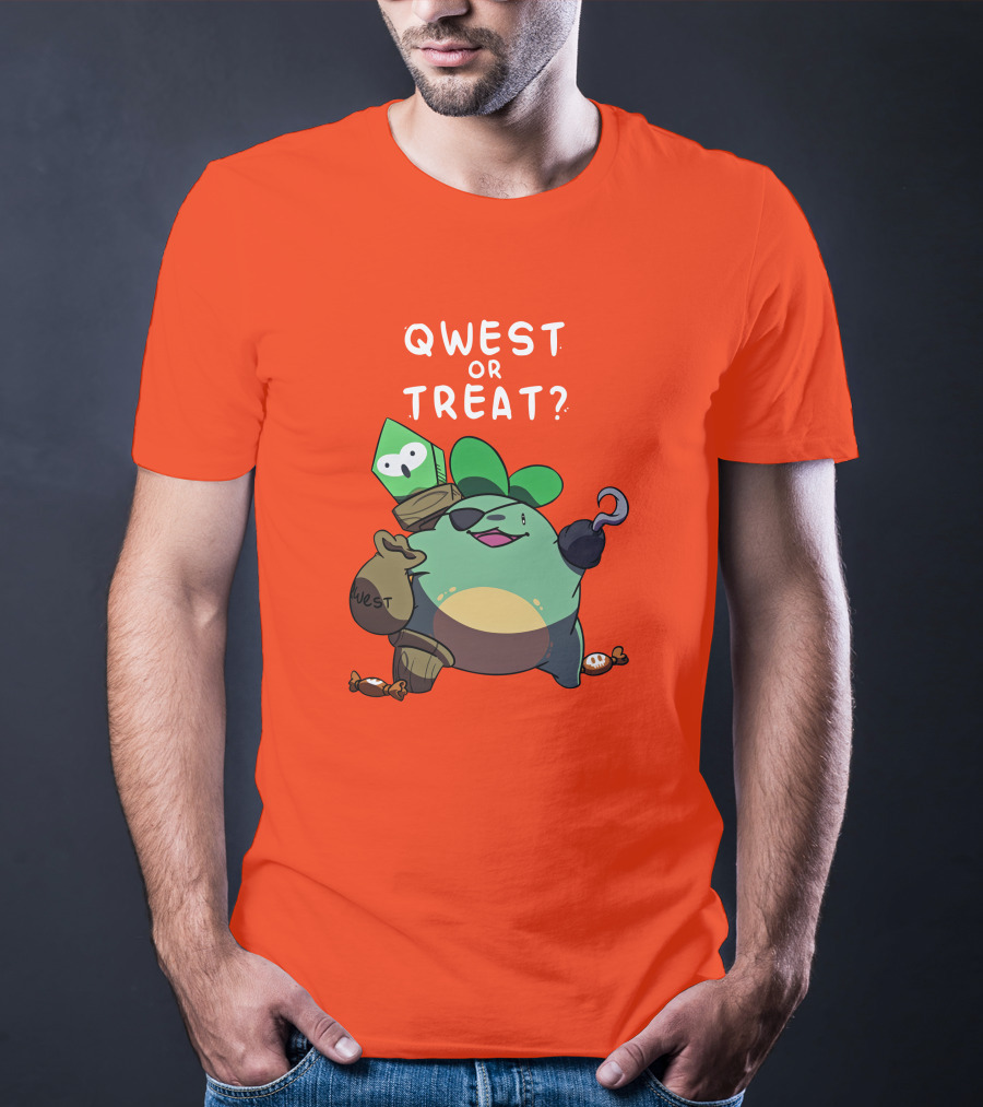 Qwest Or Treat Halloween Quest Sprout Pirate Hook Candy T-Shirt