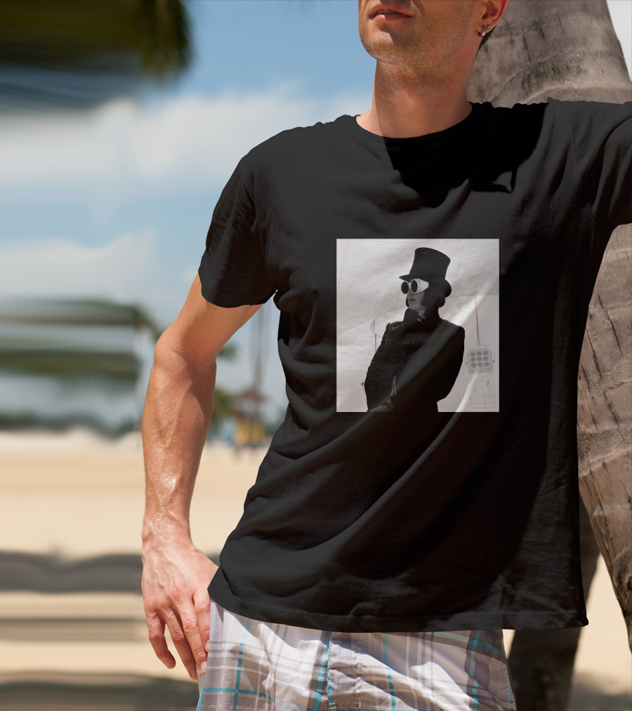 Badr Hari Willy Wonka Black And White Top Hat Sunglasses T-Shirt