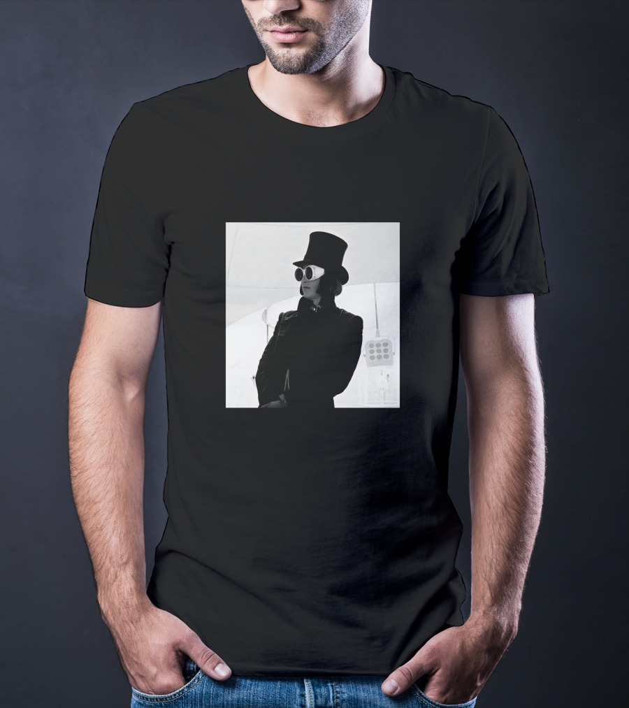 Badr Hari Willy Wonka Black And White Top Hat Sunglasses T-Shirt