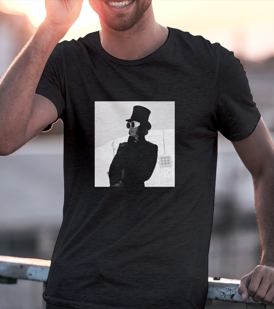 Badr Hari Willy Wonka Black And White Top Hat Sunglasses T-Shirt