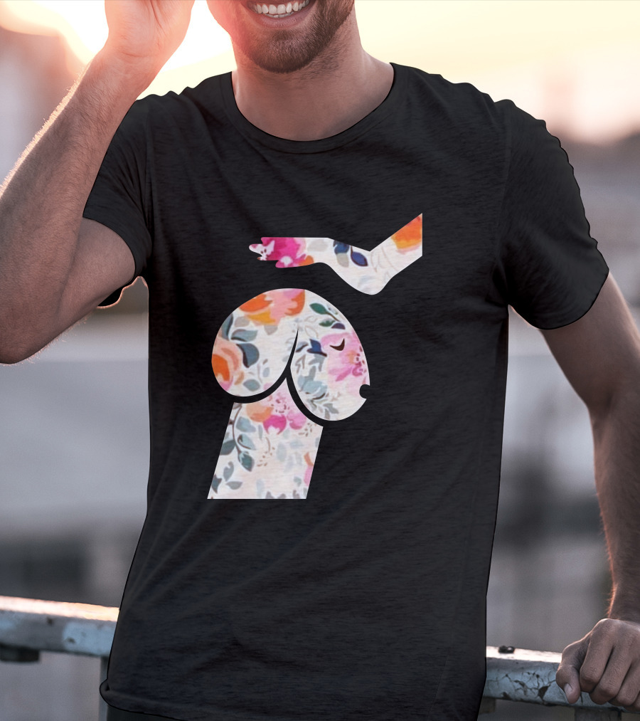 A Perfect Dog Lovers Floral T-Shirt