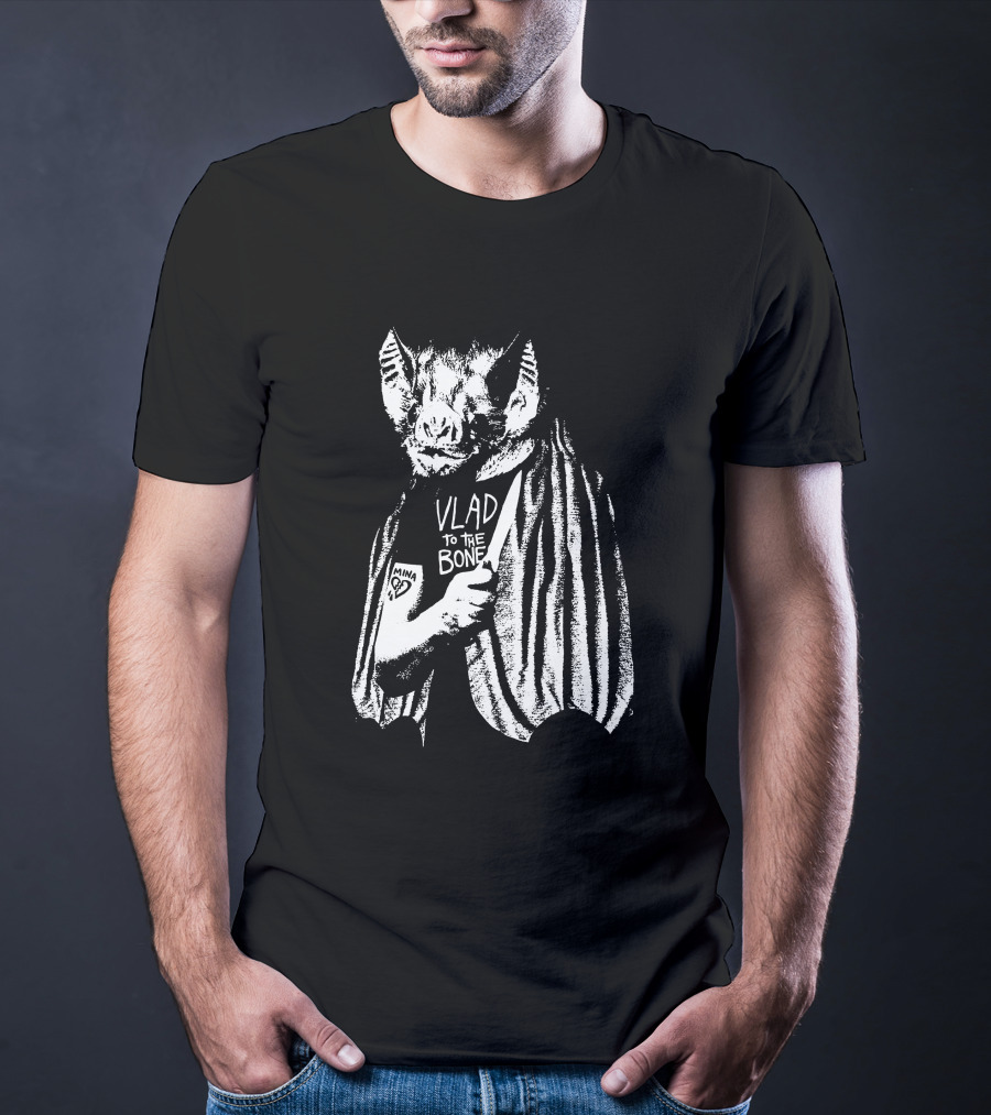 Godsteeth Vlad To The Bone Bat Halloween T-Shirt
