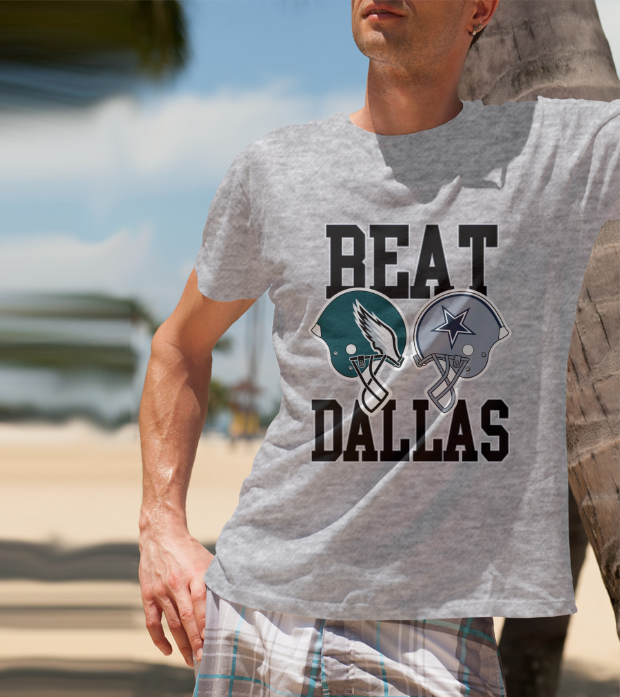 Nick Sirianni Beat Dallas Eagles Helmet Showdown T-Shirt