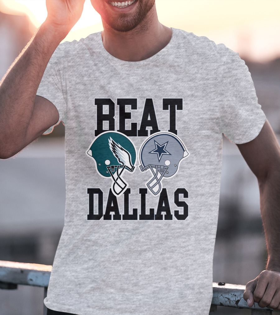 Nick Sirianni Beat Dallas Eagles Helmet Showdown T-Shirt