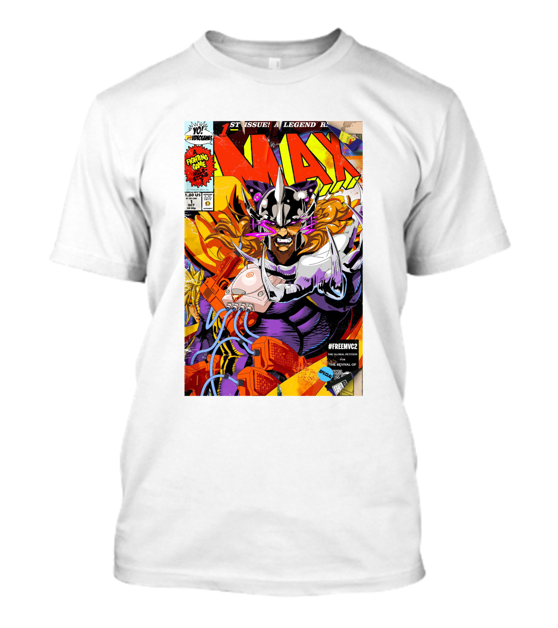 Freemvc2 The Scrubl0rd MAX Fighting Game Legend Comic T-Shirt
