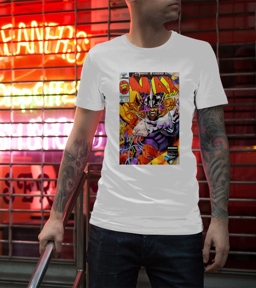 Freemvc2 The Scrubl0rd MAX Fighting Game Legend Comic T-Shirt