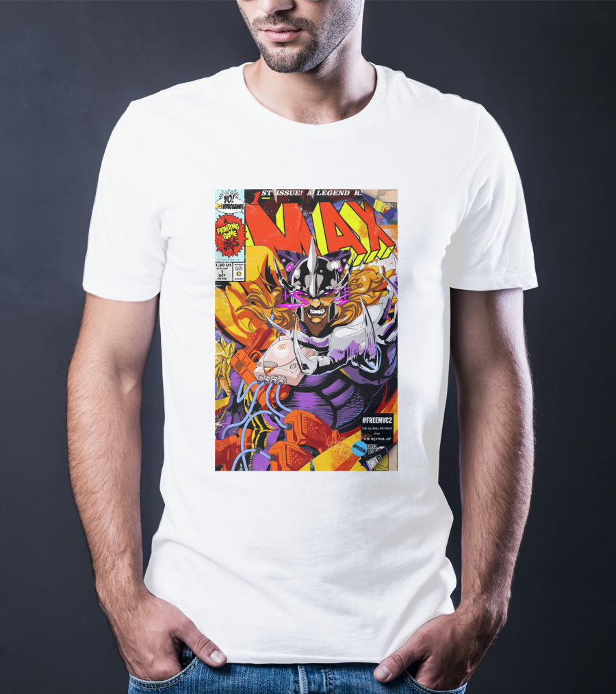 Freemvc2 The Scrubl0rd MAX Fighting Game Legend Comic T-Shirt