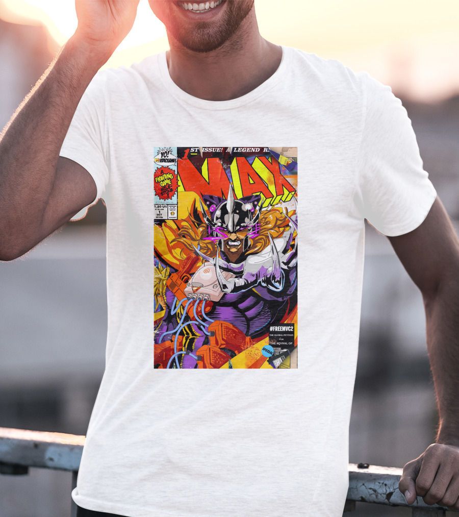 Freemvc2 The Scrubl0rd MAX Fighting Game Legend Comic T-Shirt