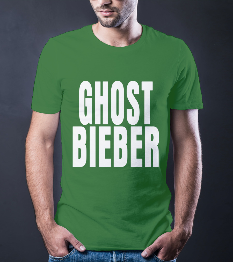 Shop Justin Bieber Music Ghost Bieber Crewneck T-Shirt
