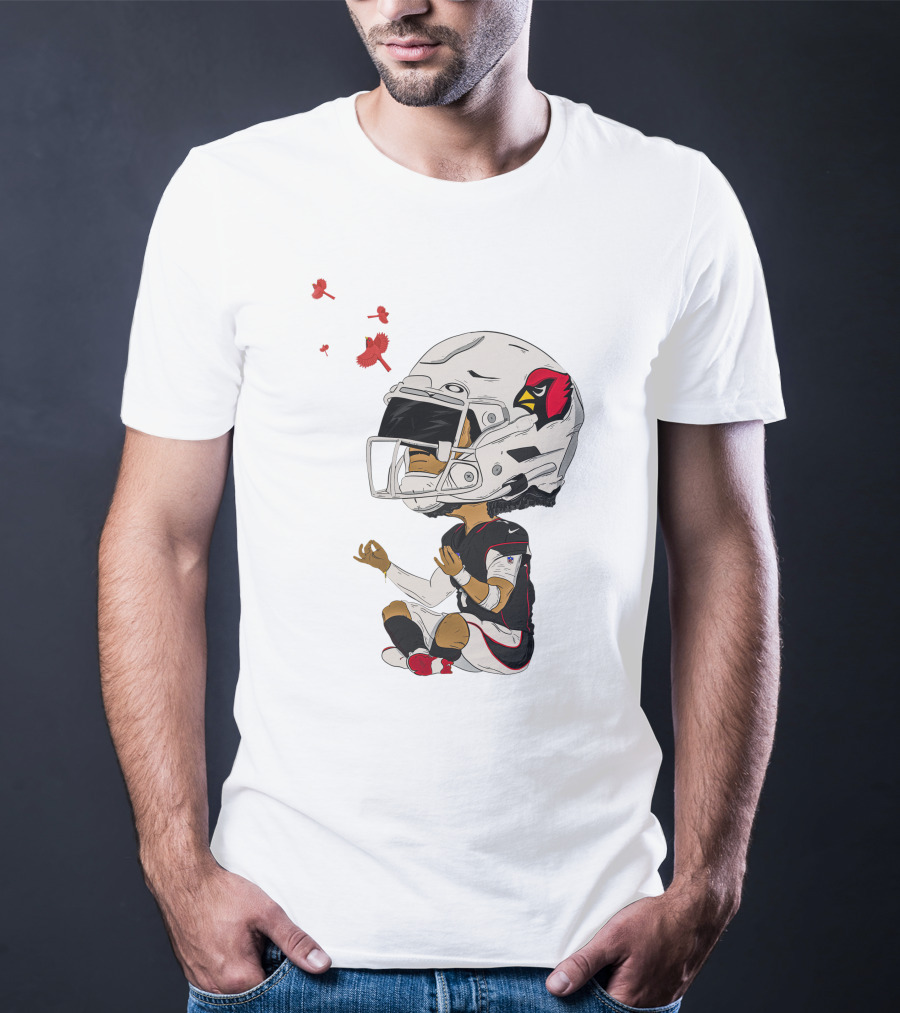Arizona Cardinals Kyler Murray Meditative Pose With Cardinal Birds T-Shirt