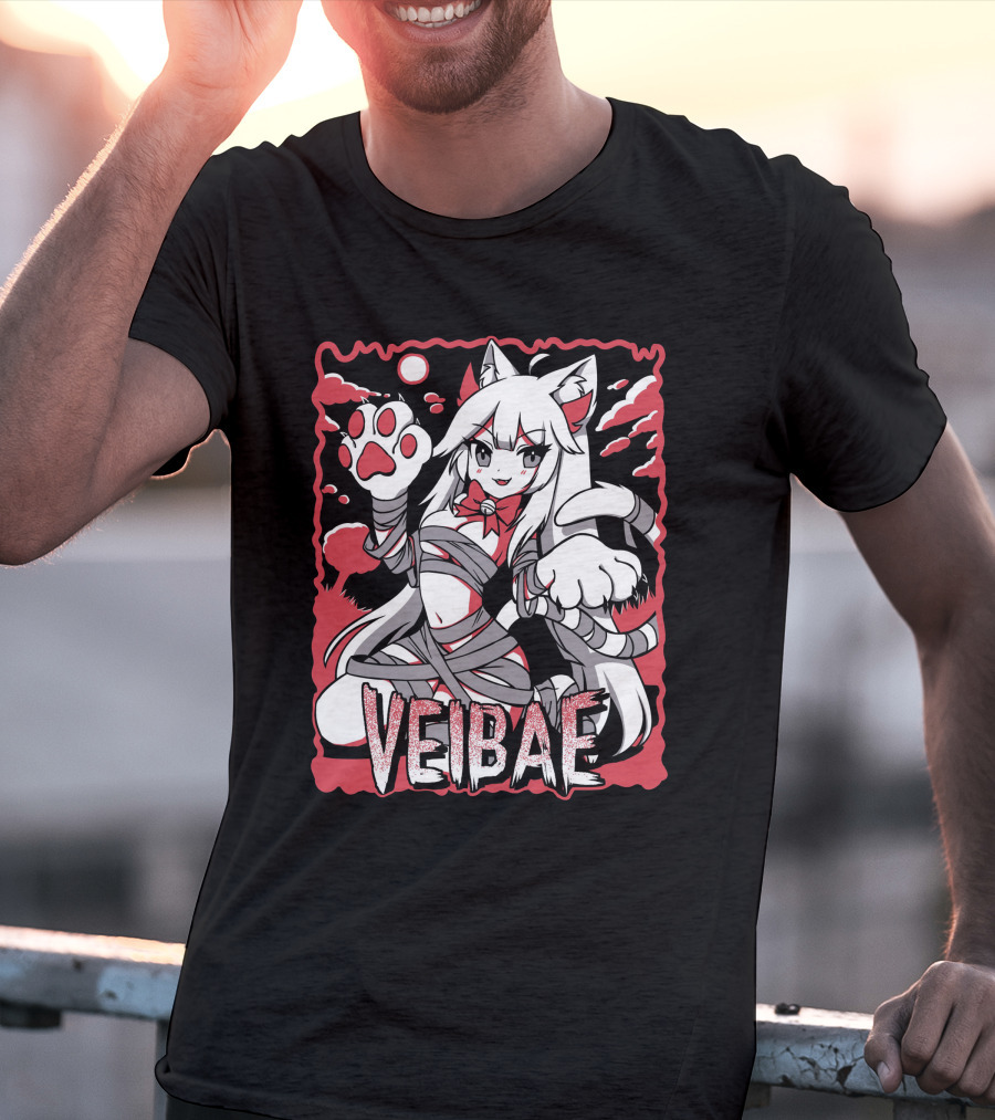 Lyn Veibae Halloween Paws Vtuber T-Shirt