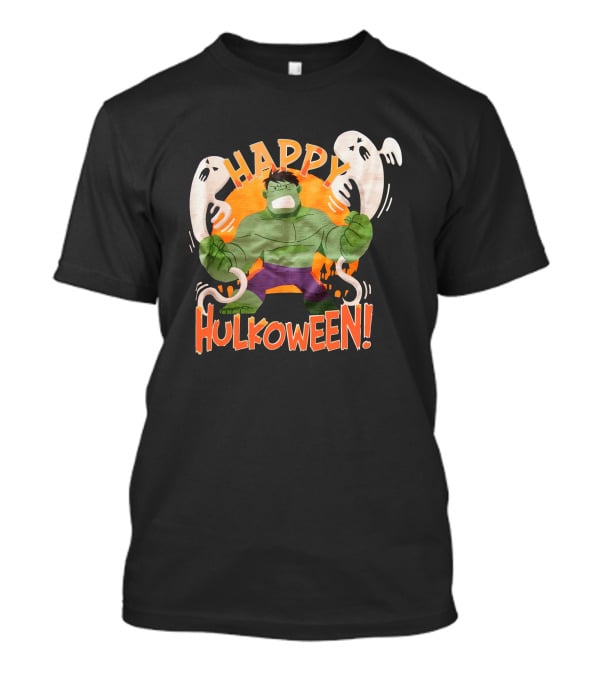 Happy Hulkoween Incredible Hulk Halloween Ghosts And Pumpkins T-Shirt