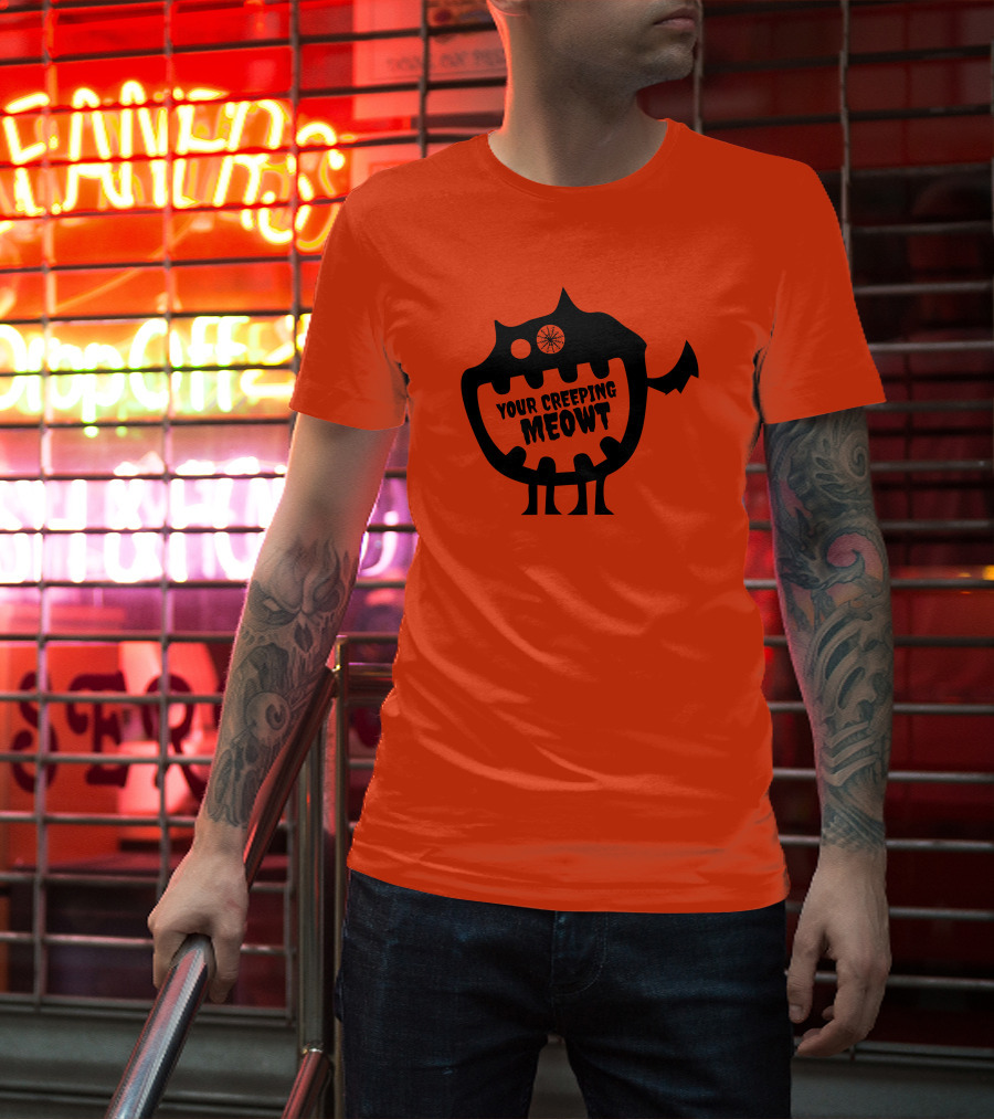Funcky Designs Your Creeping Meowt Cat T-Shirt