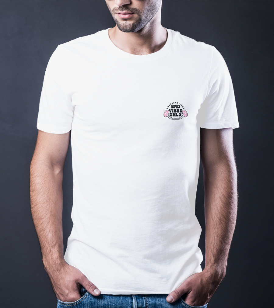 Quicksilver Bad Vibes Only White Panda Ears T-Shirt