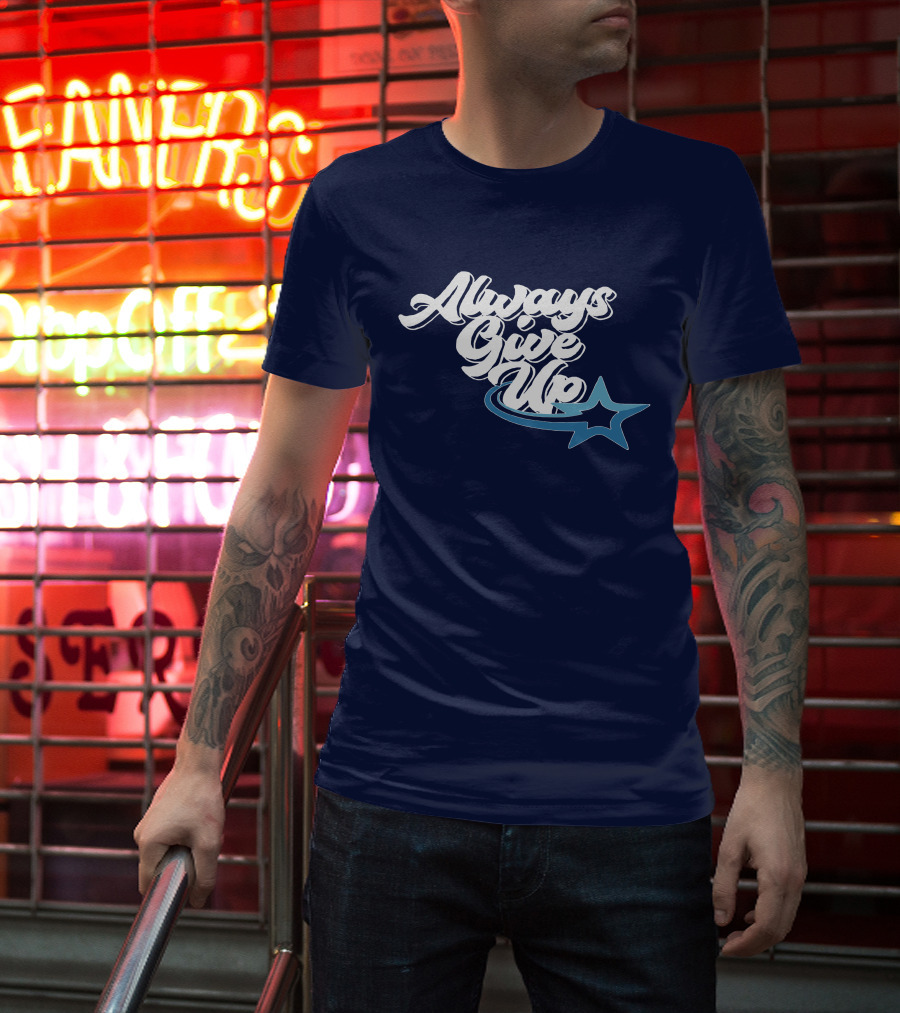 Always Give Up Star Swoosh T-Shirt