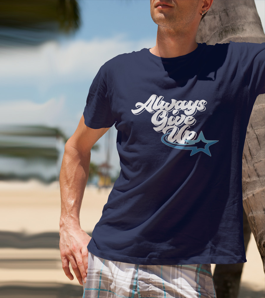 Always Give Up Star Swoosh T-Shirt