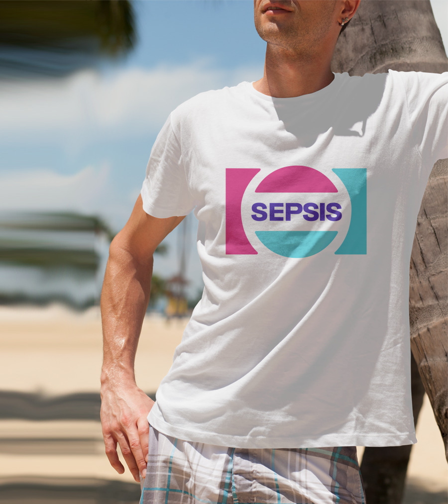 Pander Store Mechazawa Sepsis Logo Circular Colorful T-Shirt
