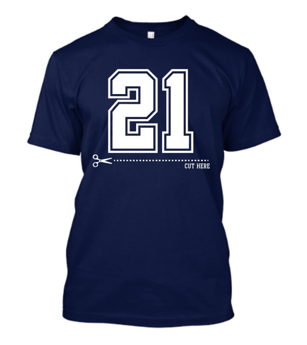 Cowboys Nation Twisted Gorilla 21 Cut Here T-Shirt