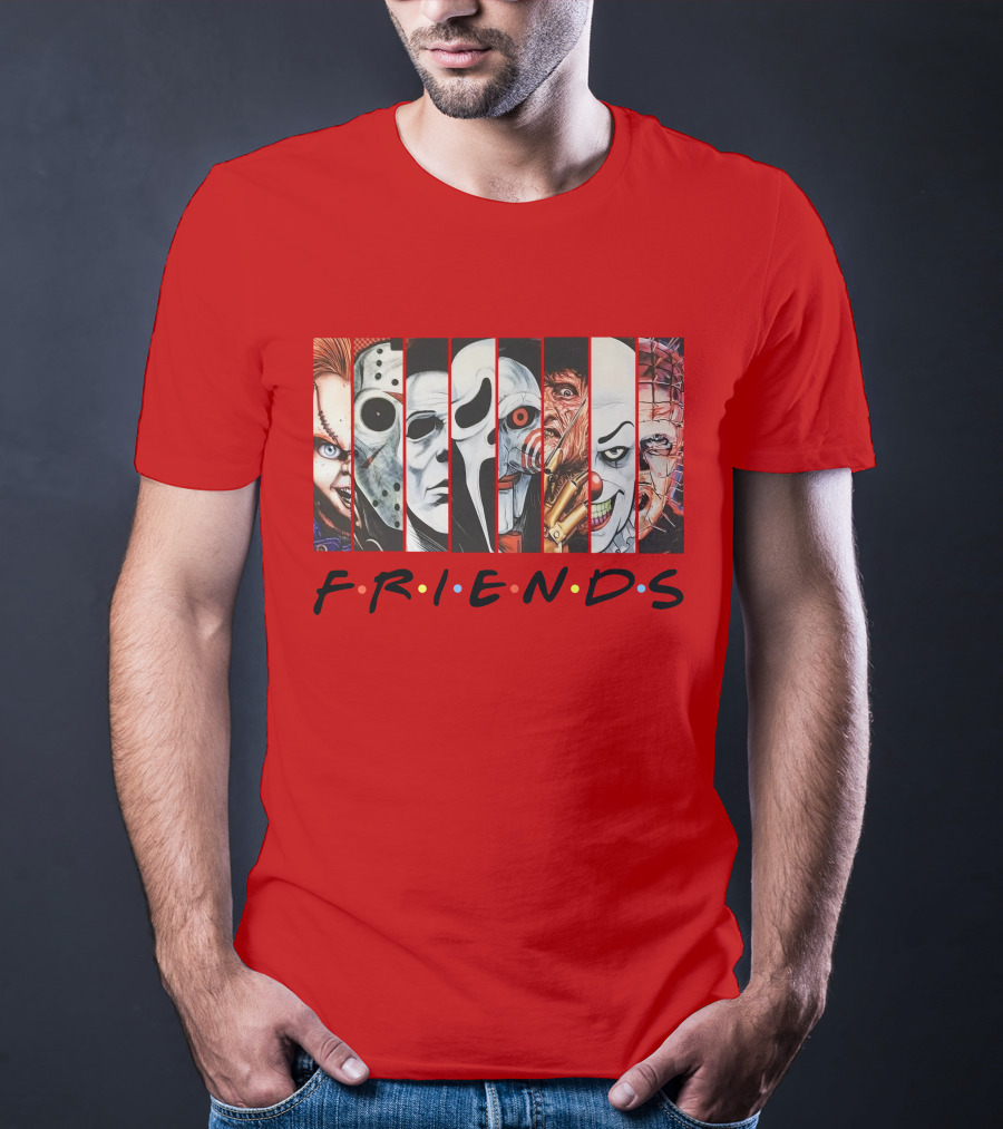 Uncle Rjs Spanish Oreo Friends Horror Icons Ensemble T-Shirt