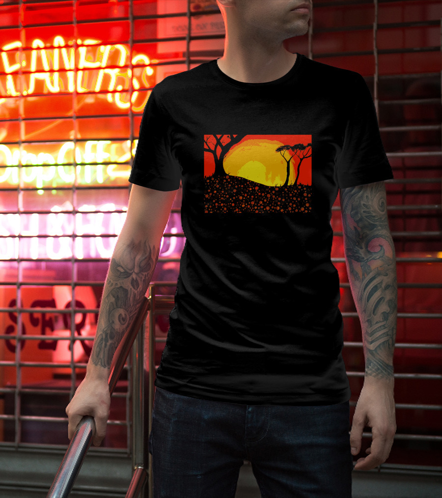 Digitees Ngunnawal Sunset Art Landscape Mr Ngunnawal Ar Maple Ngunnawalart4 T-Shirt