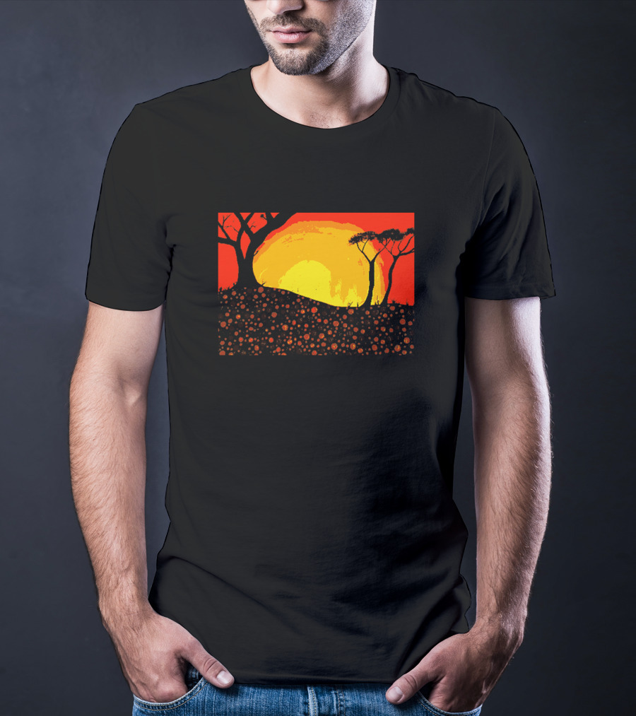 Digitees Ngunnawal Sunset Art Landscape Mr Ngunnawal Ar Maple Ngunnawalart4 T-Shirt