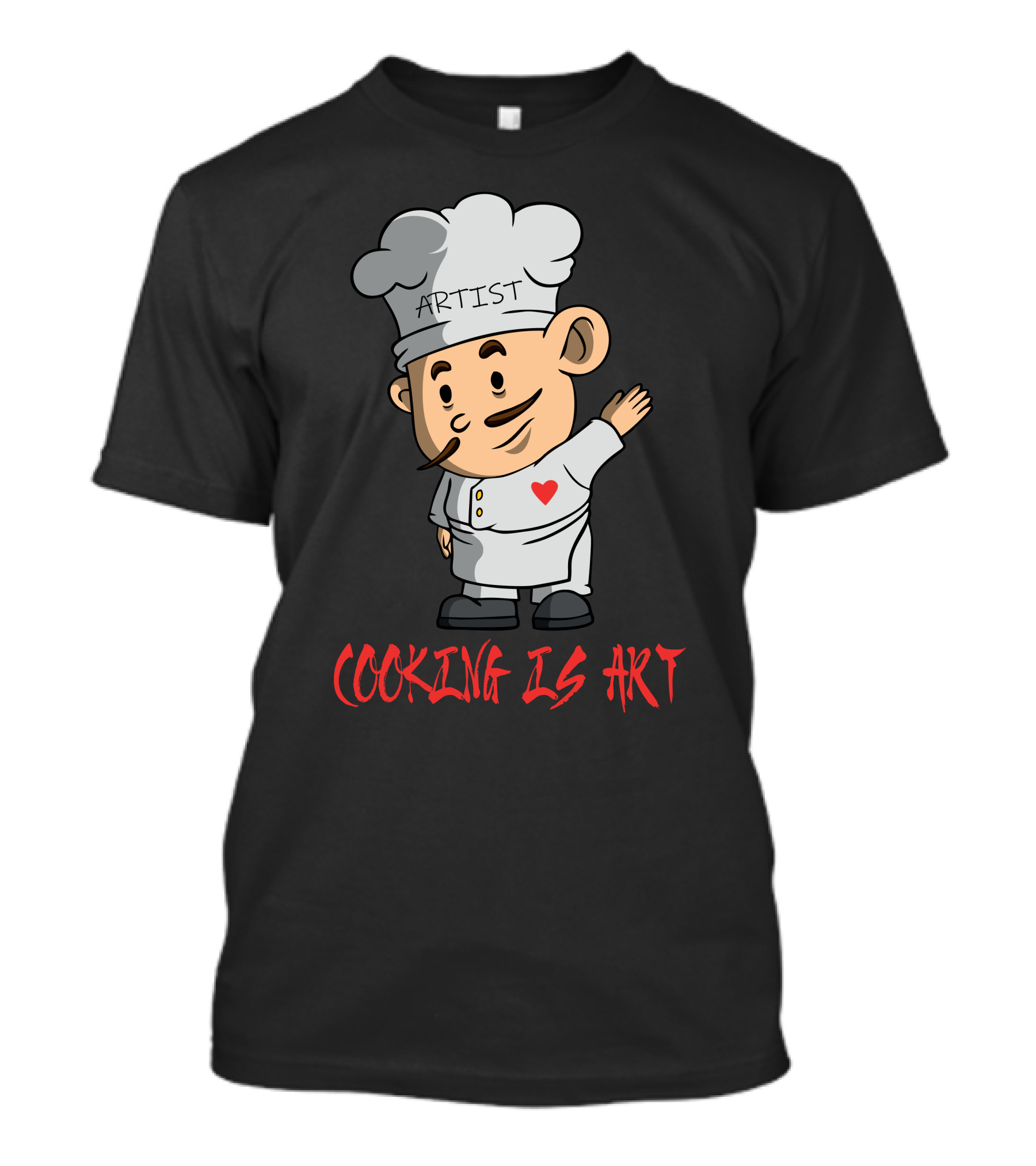 Artist Chef With Heart Cooking Is T-Shirt
