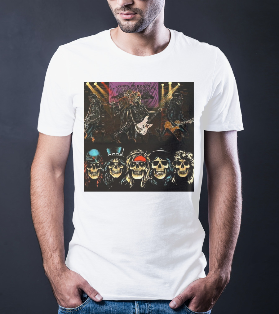 Guns N' Roses Live Skull Band T-Shirt