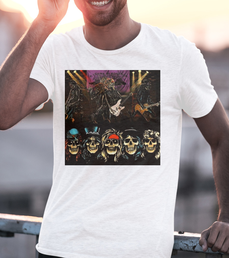 Guns N' Roses Live Skull Band T-Shirt