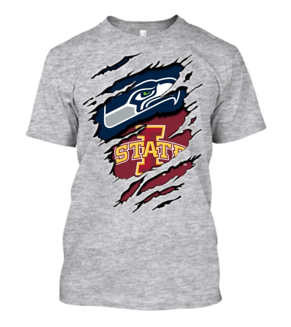 Seahawks Iowa State Cyclones Dual Loyalty T-Shirt