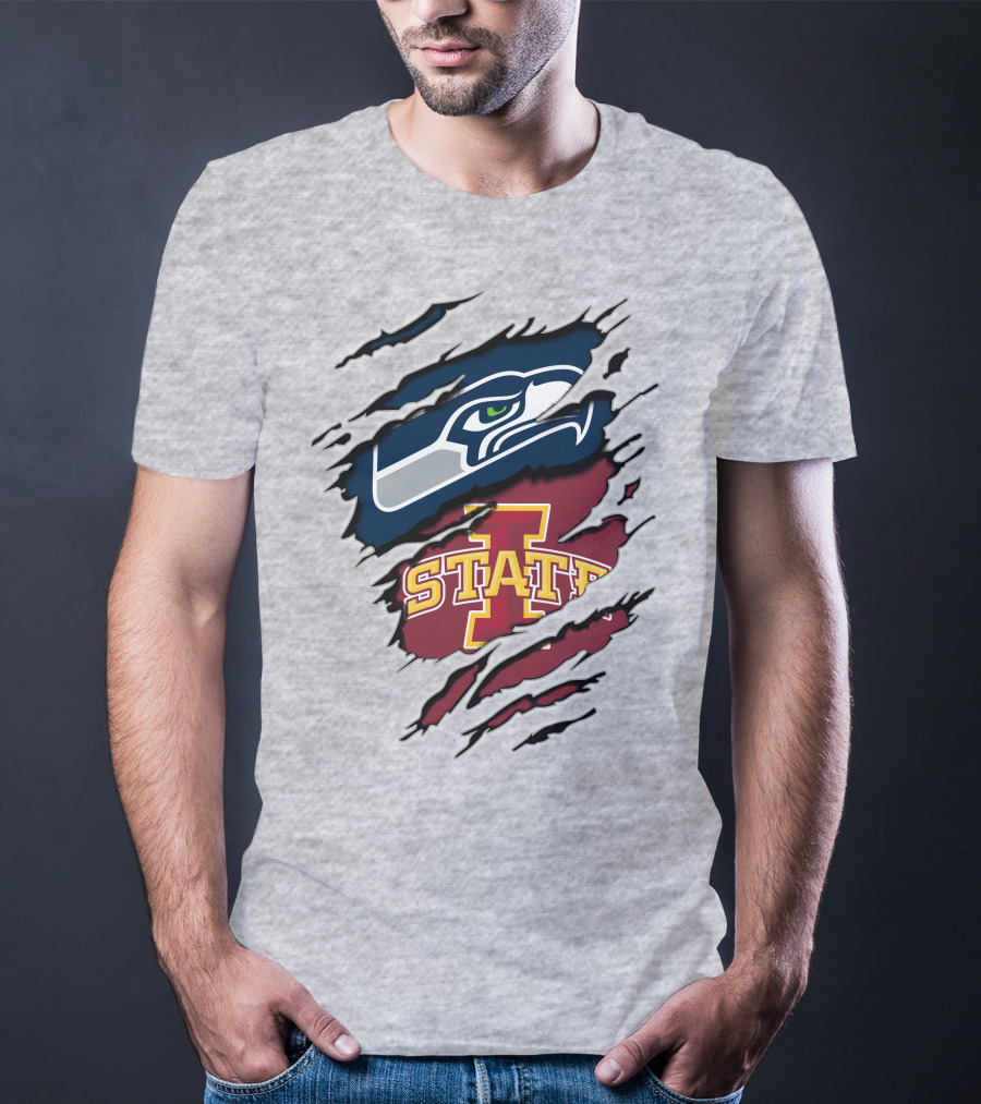 Seahawks Iowa State Cyclones Dual Loyalty T-Shirt