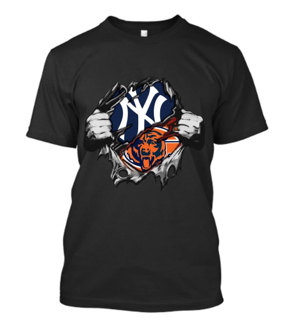 Yankees Bears Logo Fusion T-Shirt