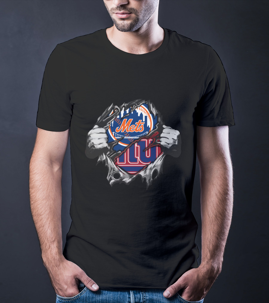 Mets Giants Logo Tear Effect T-Shirt