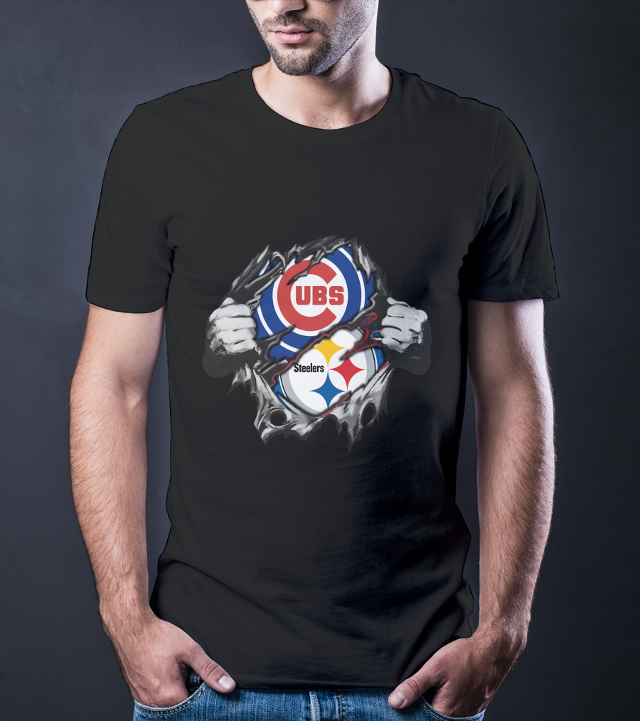 Steelers Cubs Ripped Reveal T-Shirt