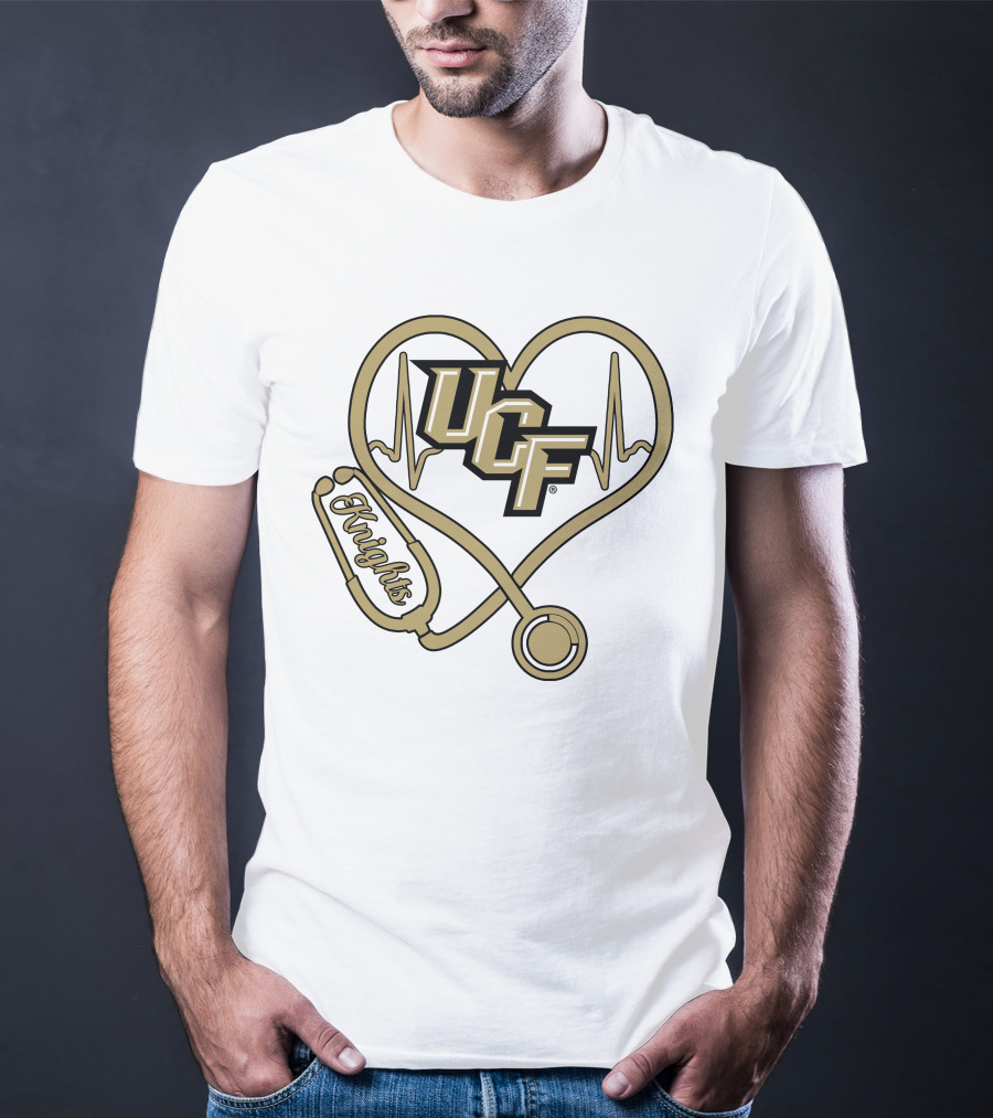 Ucf Knights Nurse Heartbeat Stethoscope T-Shirt