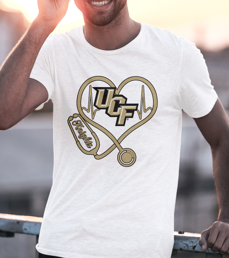 Ucf Knights Nurse Heartbeat Stethoscope T-Shirt