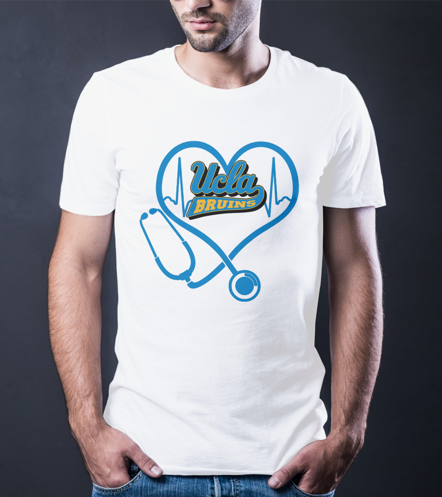 Ucla Bruins Nurse Heartbeat Stethoscope T-Shirt