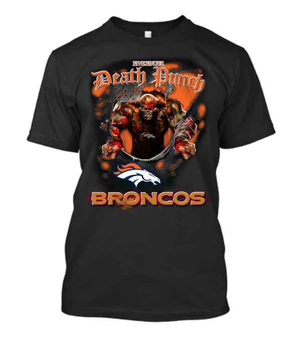 Five Finger Death Punch Denver Broncos Nfl T-Shirt