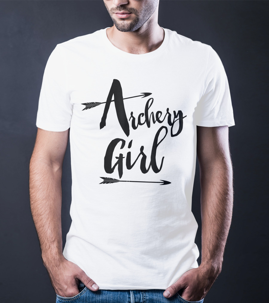 Archery Girl Women Teen Cute Arrows Stylish T-Shirt