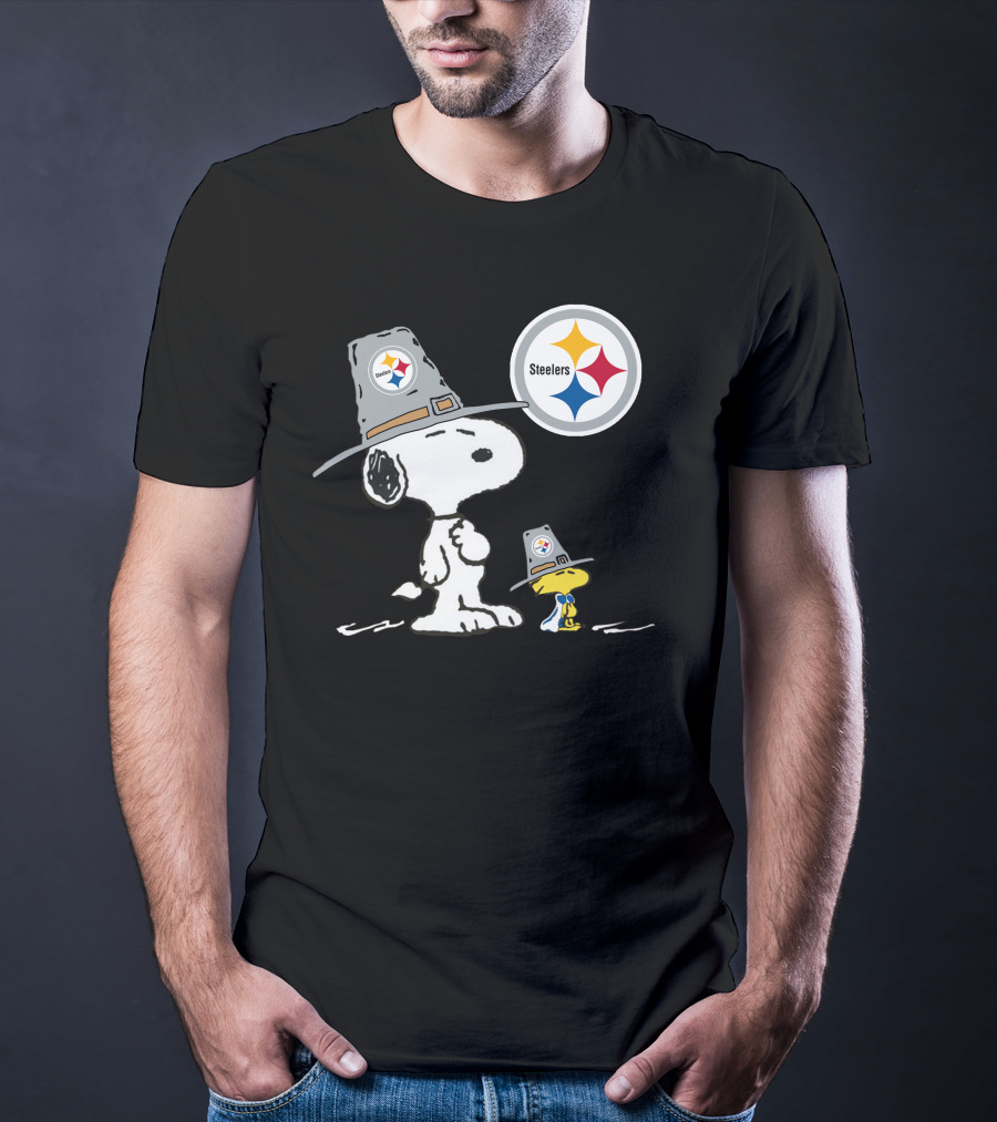 Steelers Snoopy Pilgrim Hats T-Shirt