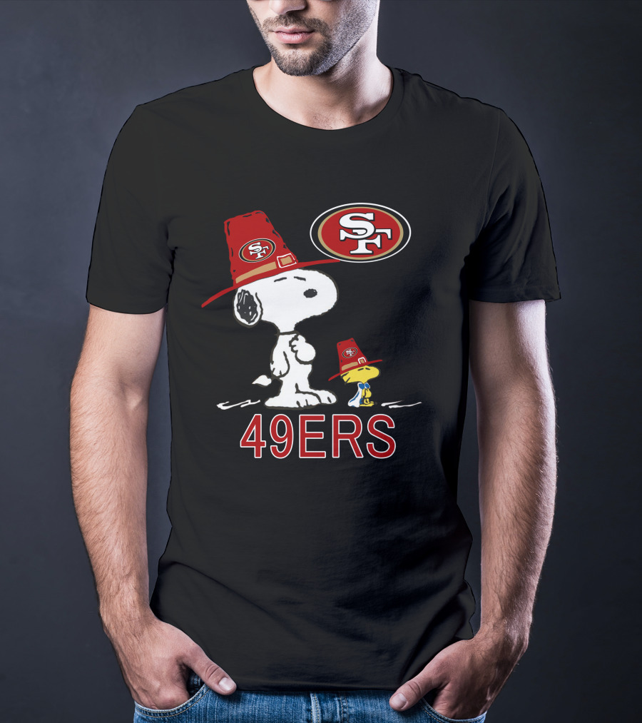 49ers Snoopy And Woodstock Fans With Sf T-Shirt