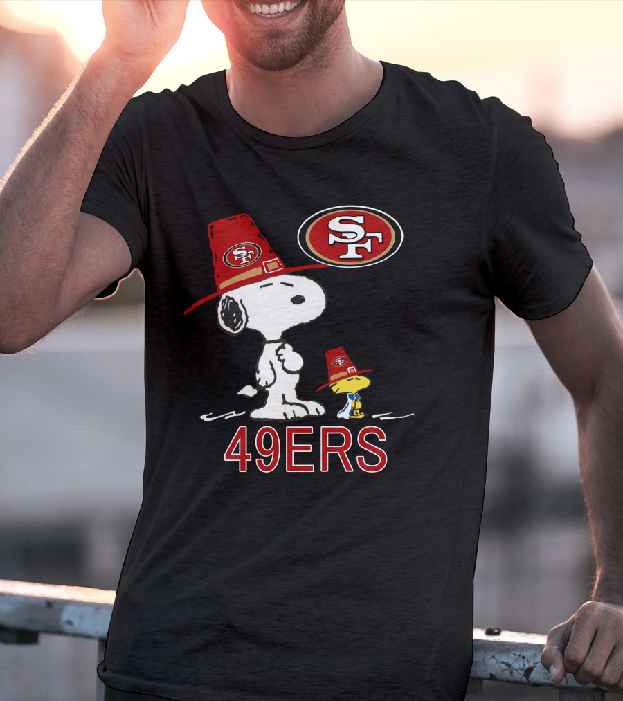 49ers Snoopy And Woodstock Fans With Sf T-Shirt