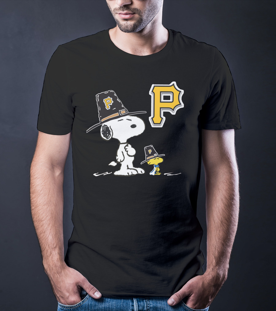 Snoopy Pittsburgh Pirates Thanksgiving Hat Peanuts T-Shirt