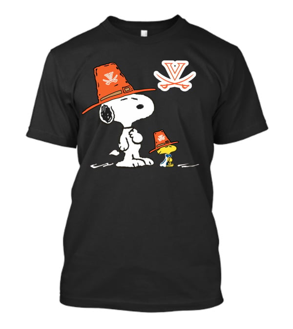 Virginia Cavaliers Snoopy Woodstock Cavalier Hat Combo T-Shirt