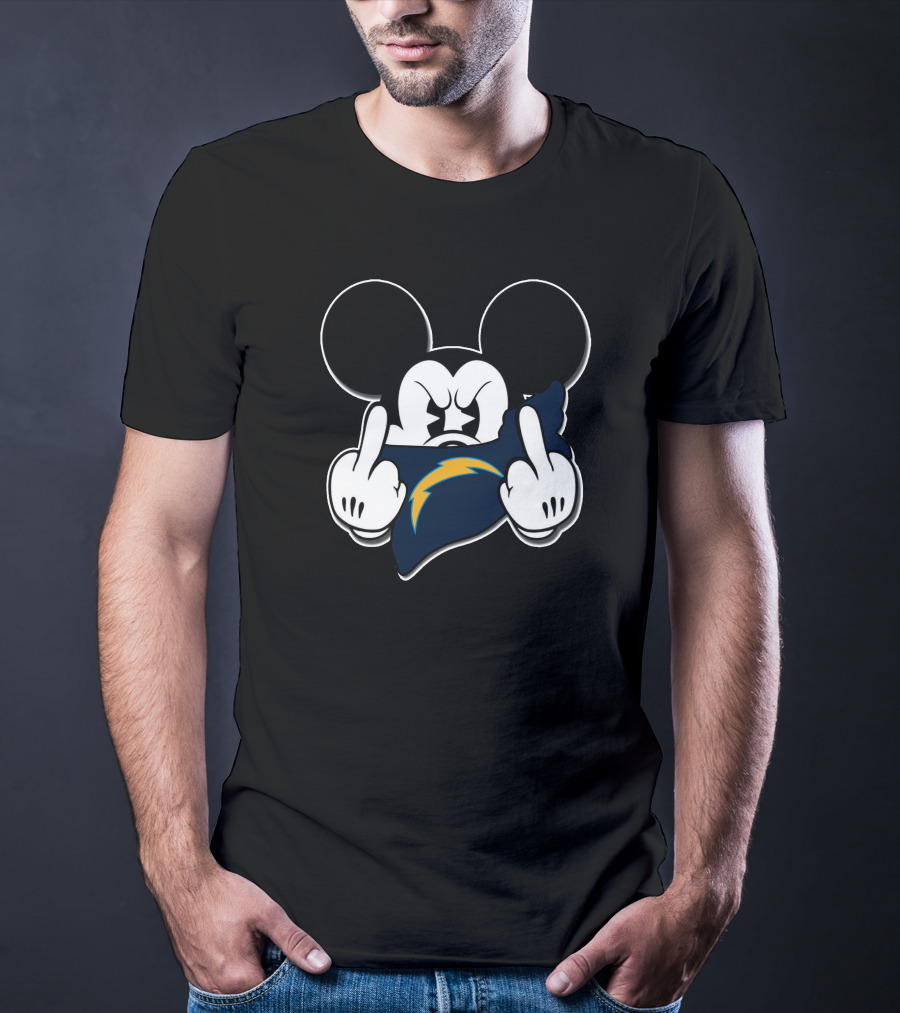 Mickey Mouse La Chargers Gesture T-Shirt