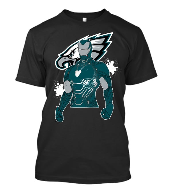 Iron Man And Philadelphia Eagles Fusion T-Shirt